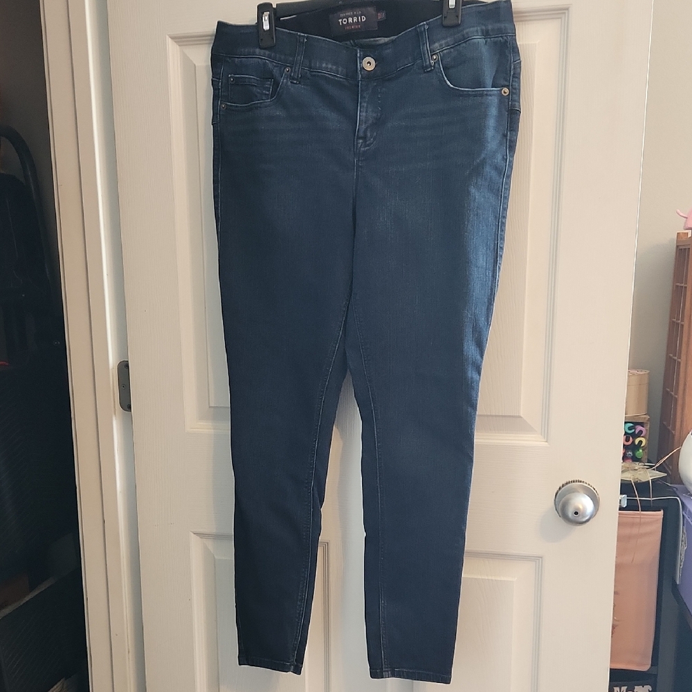 Torrid Blue Skinny Jeans Classic Denim